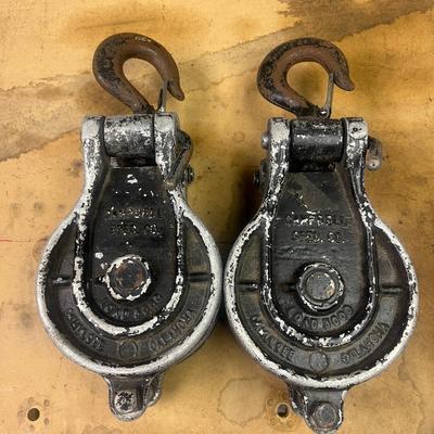 Two Campbell Aluminum Pulleys (B1-MG)