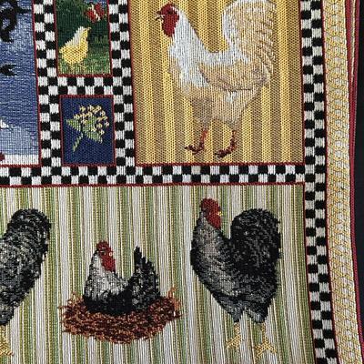 Napco set, placemats and napkin holders, Farmhouse style