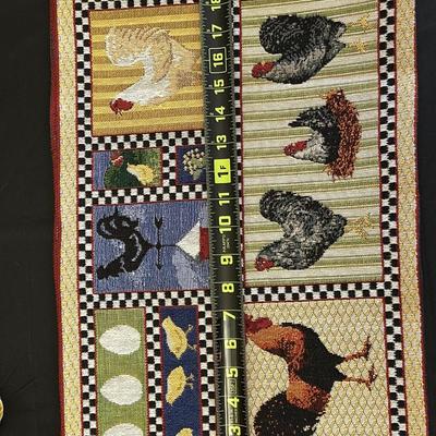 Napco set, placemats and napkin holders, Farmhouse style