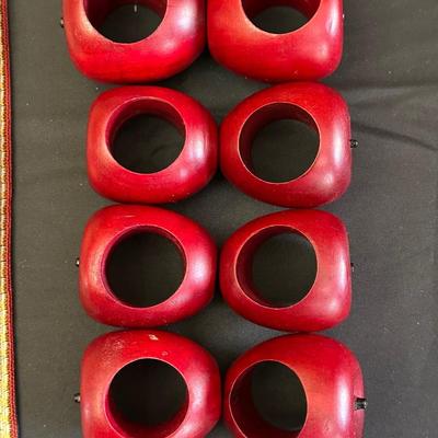 Napco set, placemats and napkin holders, Farmhouse style