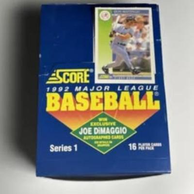 1992 SCORE MLB WAX BOX