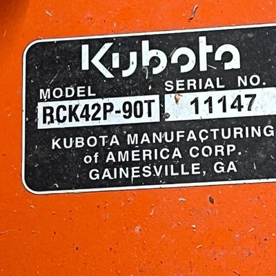 Kubota 42” Riding Mower With Fabricated Deck (SF-MG)