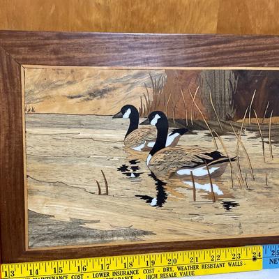 Wood inlay art