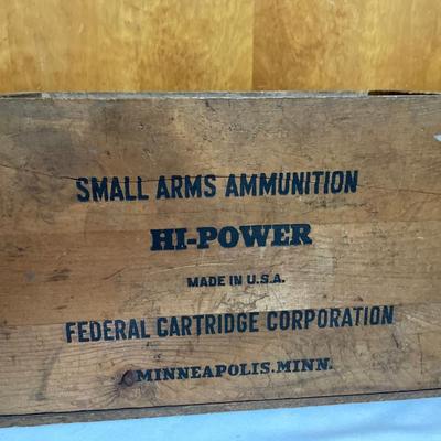 Federal cartridge corporation, small arms, ammunition box