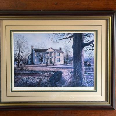 Framed Artwork of The Sam Davis Home, Smyrna, Tennessee