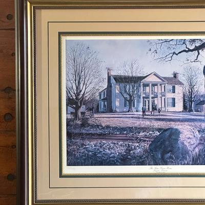 Framed Artwork of The Sam Davis Home, Smyrna, Tennessee