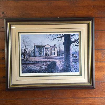 Framed Artwork of The Sam Davis Home, Smyrna, Tennessee
