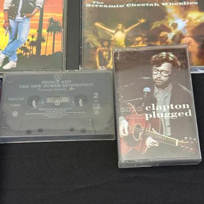 Collection of CDs and Tapes with 80s, 90s and early 2000s hits