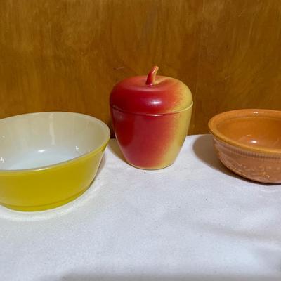 Small Anchor bowl, apple and orange bowl