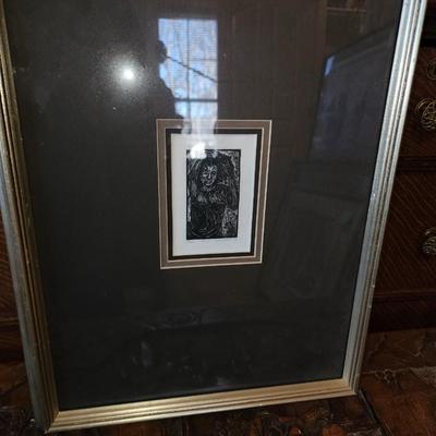 Framed art.