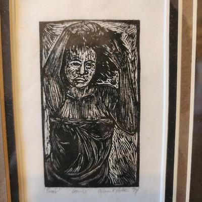 Framed art.