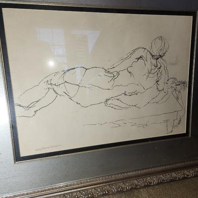 Large framed art. By Betty Russell