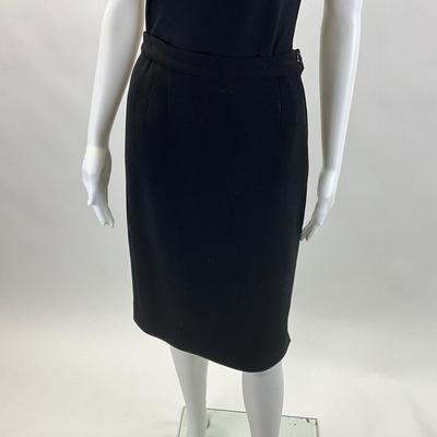 526 VALENTINO Boutique Wool Black Skirt
