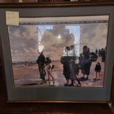 Framed print.