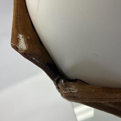 522 CELINE PARIS Brown Suede Flared Pants