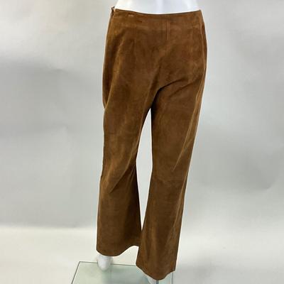 522 CELINE PARIS Brown Suede Flared Pants