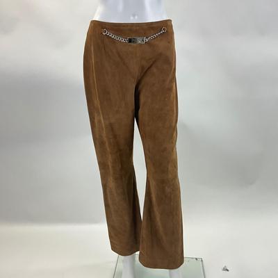 522 CELINE PARIS Brown Suede Flared Pants
