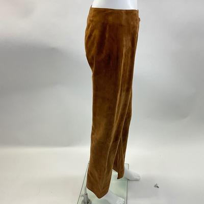 522 CELINE PARIS Brown Suede Flared Pants