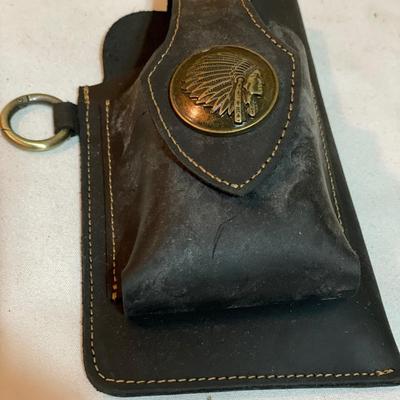 Indian head leather case