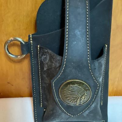 Indian head leather case