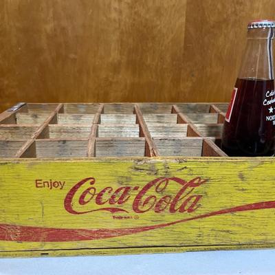 Yellow & Red Coke box with mini bottles