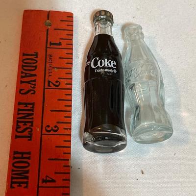 Yellow & Red Coke box with mini bottles