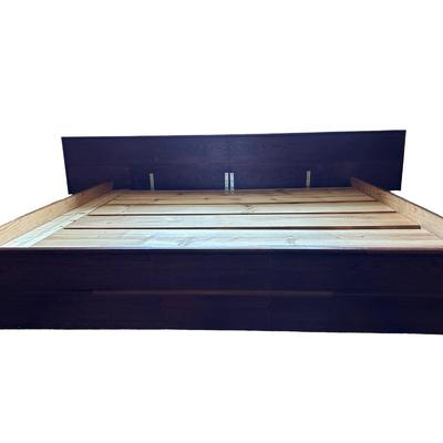 Mid Century Solid Platform King Bed Frame