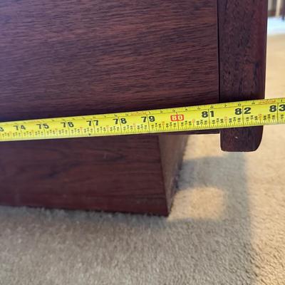 Mid Century Solid Platform King Bed Frame