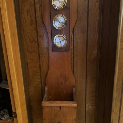 Weather station on the wall
