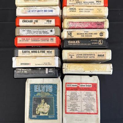 Collection of Vintage Track Tapes and Case