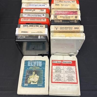 Collection of Vintage Track Tapes and Case