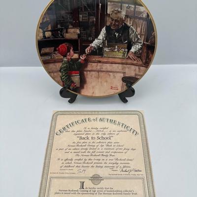 10 Norman Rockwell “Coming of Age” with Certificate of Authenticity & Original Box