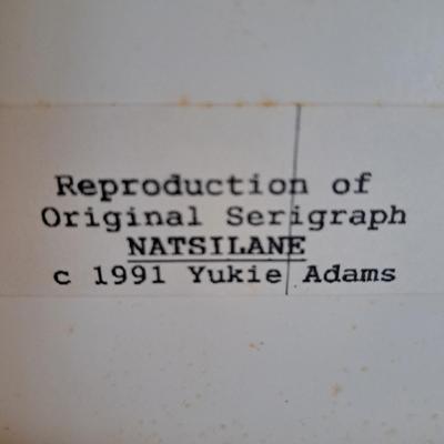Handmade N.W. Tlingit Bear Drum & Signed Serigraph Print (LR-SD)