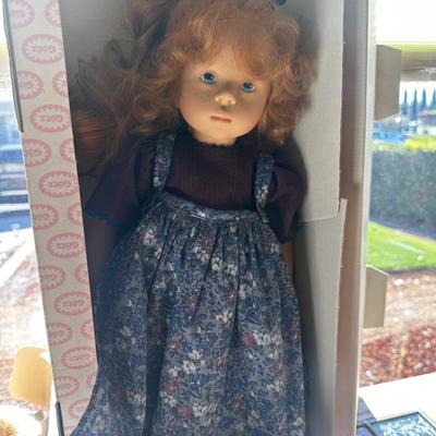 Vintage 1989 GOTZ Fanouche Doll Sylvia Natterer Red Head 24" 50cm Boxed Original