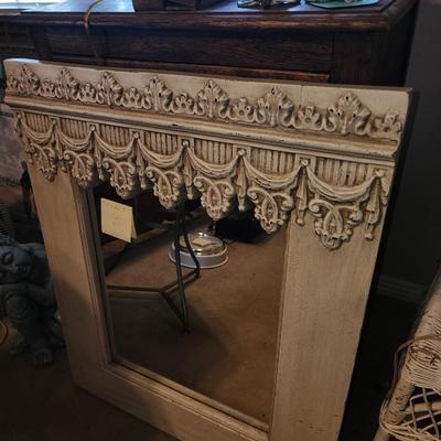 Hanging wall mirror.