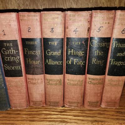 Vintage book set. Winston Churchill