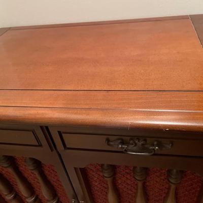 Vintage cabinet with albums