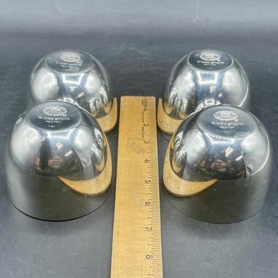 Kirk Stieff Pewter Jefferson Monticello Cups P50 Set of 4