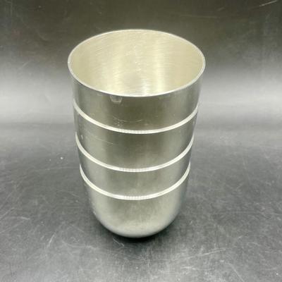 Kirk Stieff Pewter Jefferson Monticello Cups P50 Set of 4