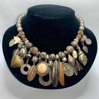 Costume Jewelry Charm Necklace