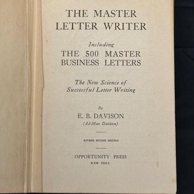 Collection of Vintage Books on Letter Writing, Philosophy and Self Development