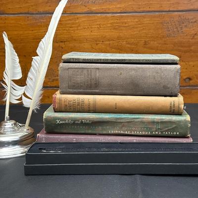 Collection of Vintage Books on Letter Writing, Philosophy and Self Development