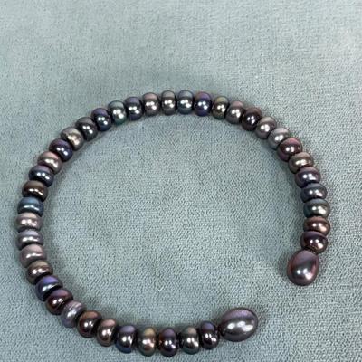 Peacock purple Pearl Bracelet