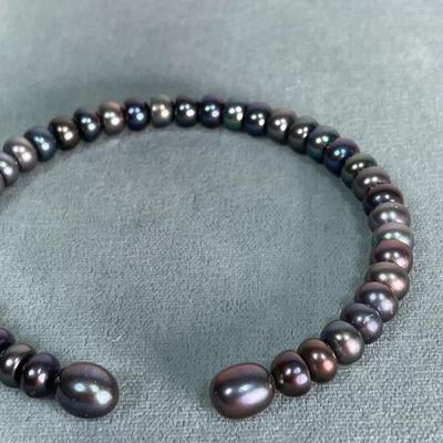 Peacock purple Pearl Bracelet