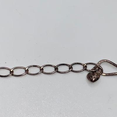 Genuine Stone Costume Jewelry Necklace W/Sterling Chain