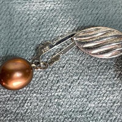 Bronze Pearl Necklace