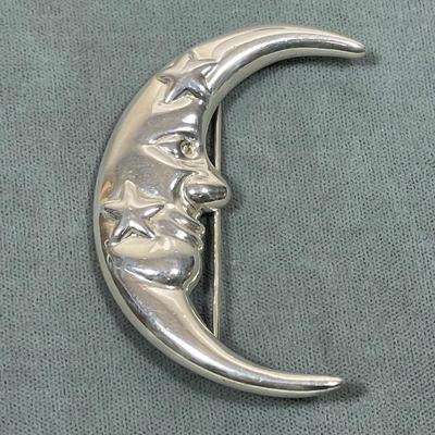 Man in the moon Pin signed
