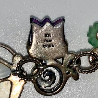 Sterling 7” Dream Costume Jewelry Charm Bracelet