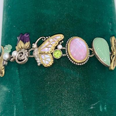 Sterling 7” Dream Costume Jewelry Charm Bracelet