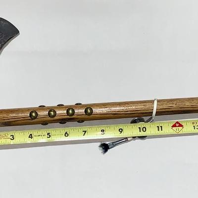 Vintage Metal Native American Axe Head W/Modern Handle